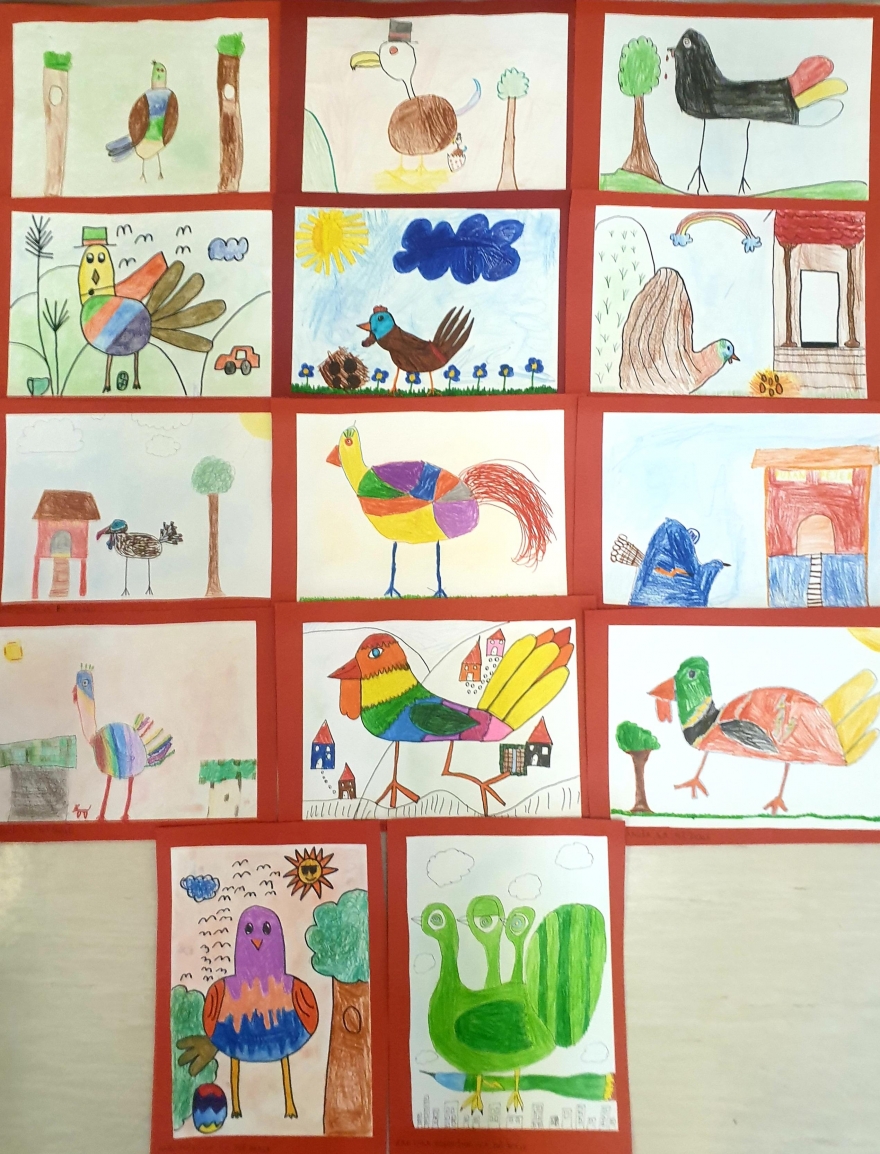 Ilustracija zgodbe Puran Peter