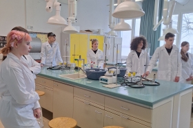 Obisk gimnazije – kemijska sinteza mila