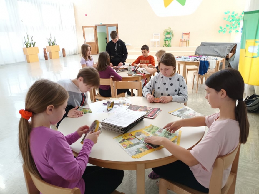 Zgibanje ladjic - "Zeleni april" 