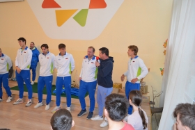 Obisk teniške reprezentance