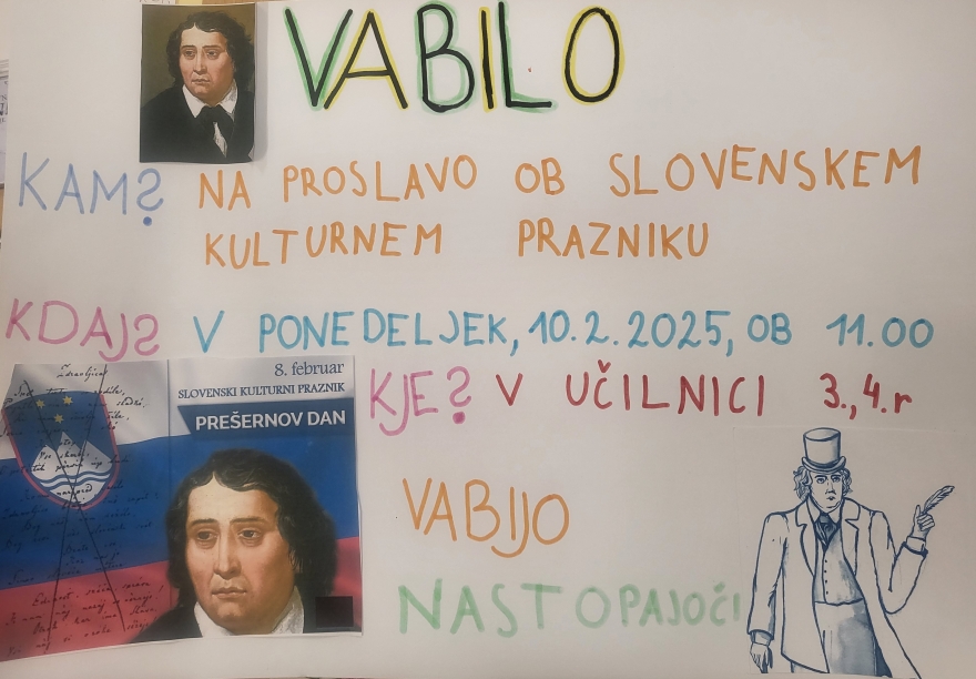 PROSLAVA OB KULTURNEM PRAZNIKU